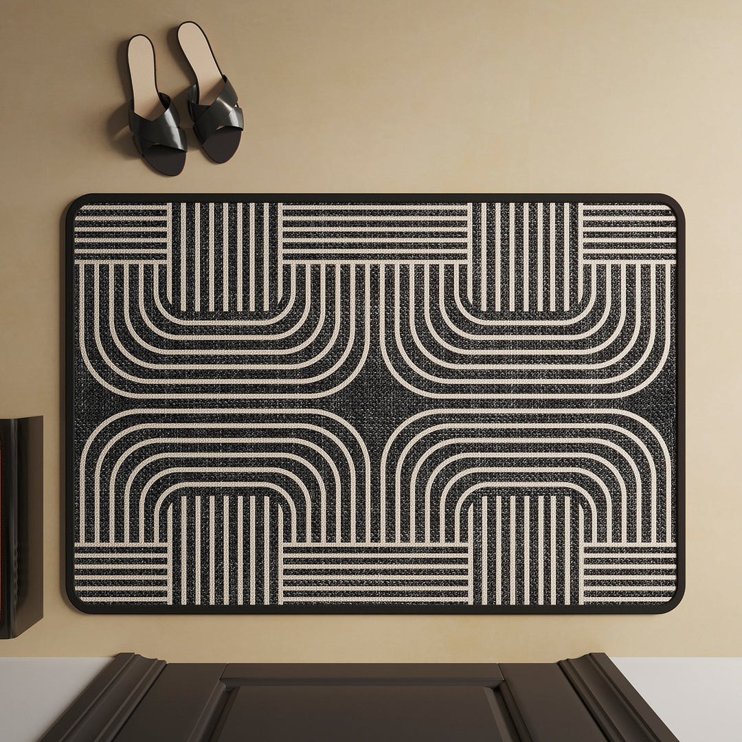 Modern Geometric Accent Mat