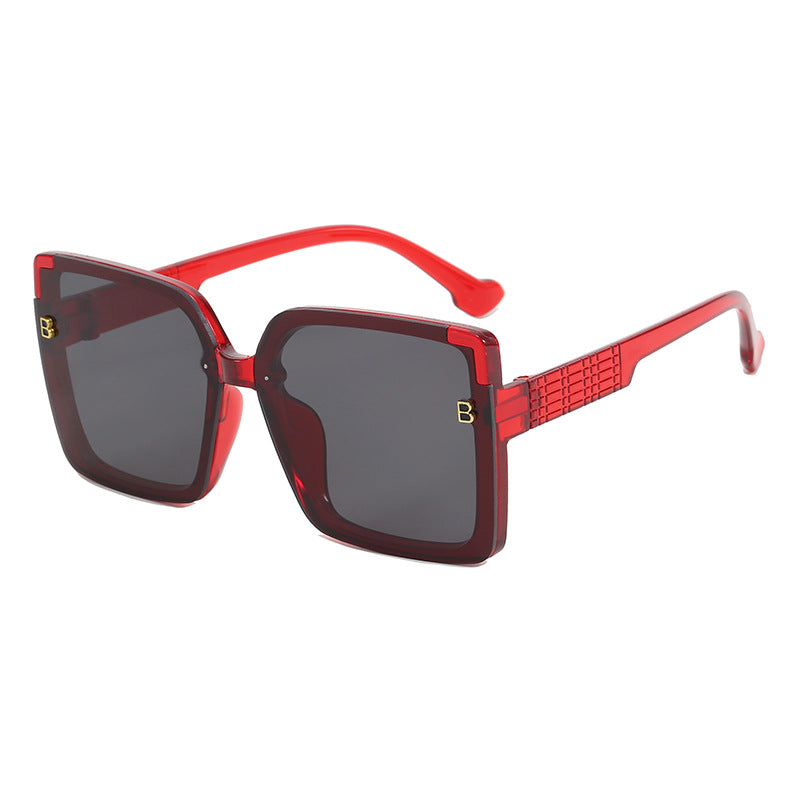 Women's fashionable square sunglasses with textured temple design Kalsten