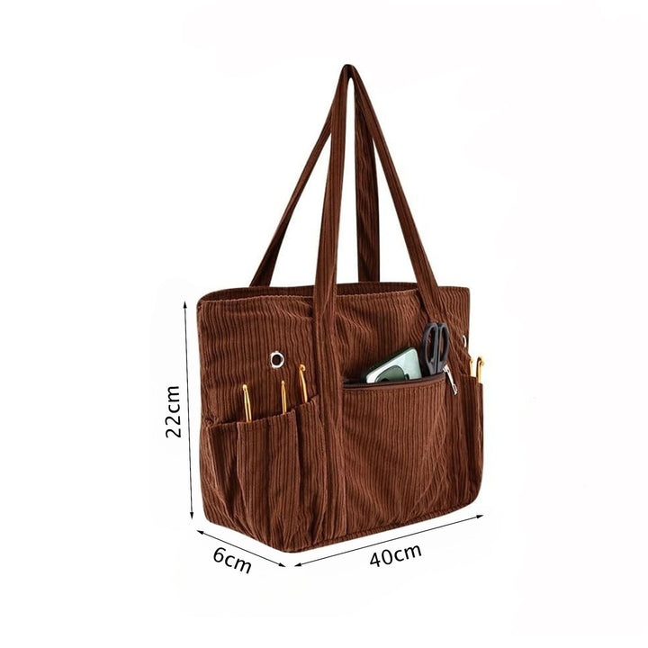 Functional storage bag with multiple outer pockets Kalsten