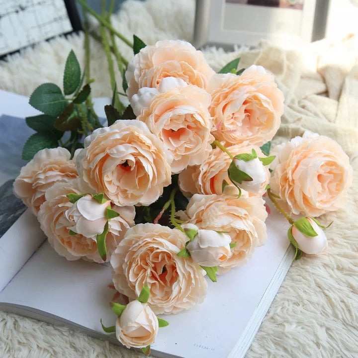 Elegant Faux Flower Stem Arrangement