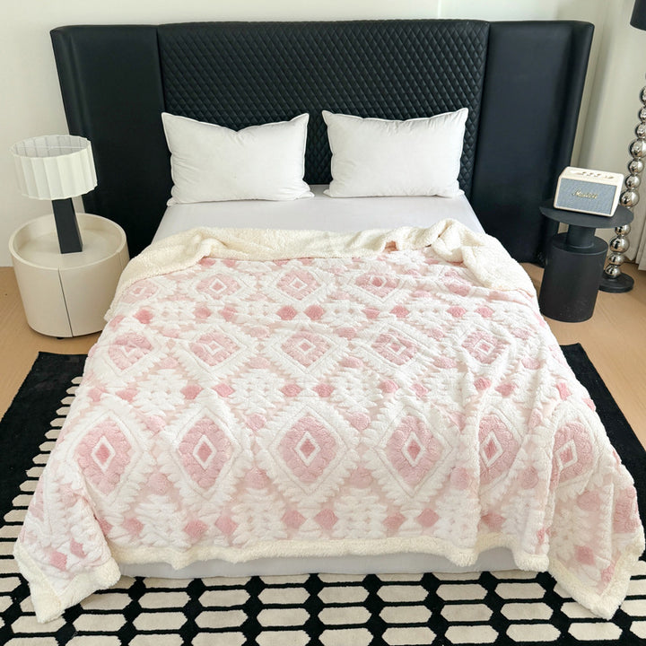 Decorative Fleece Throw Blanket