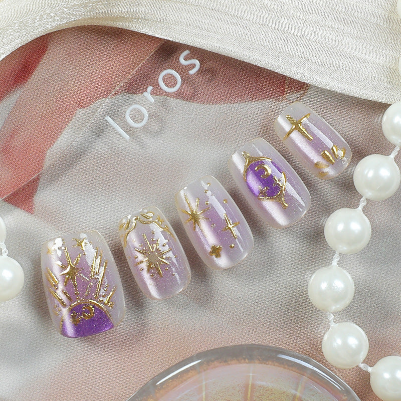 Celestial Design Press-On Nail Set