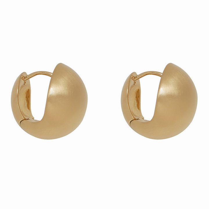 Elegant earrings made of high-gloss metal Kalsten