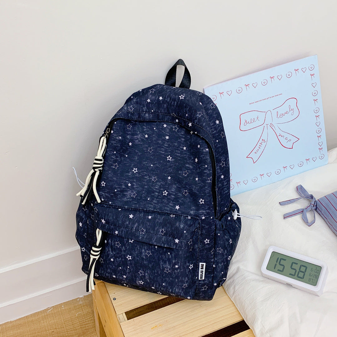 Cute Star-Patterned School Backpack Kalsten