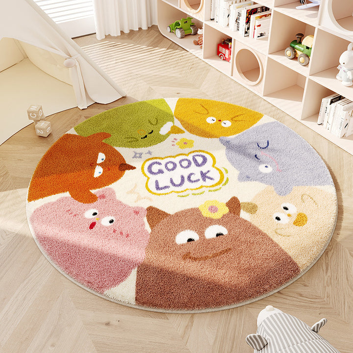 Playful Monster-Themed Area Rug