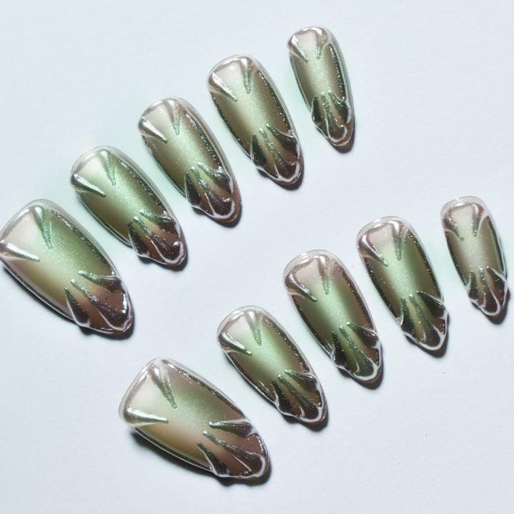 Metallic Artistic Nail Enhancements Kalsten