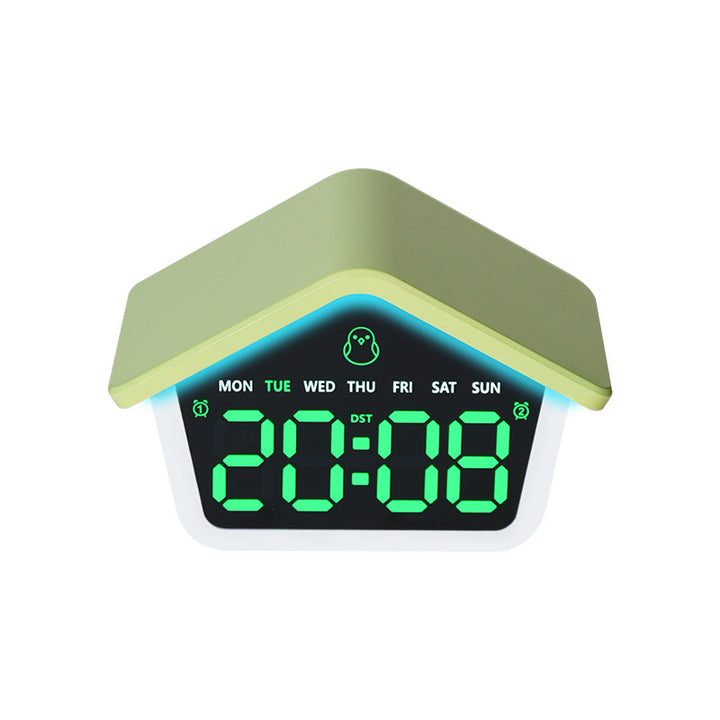 Digital alarm clock in creative house design Kalsten