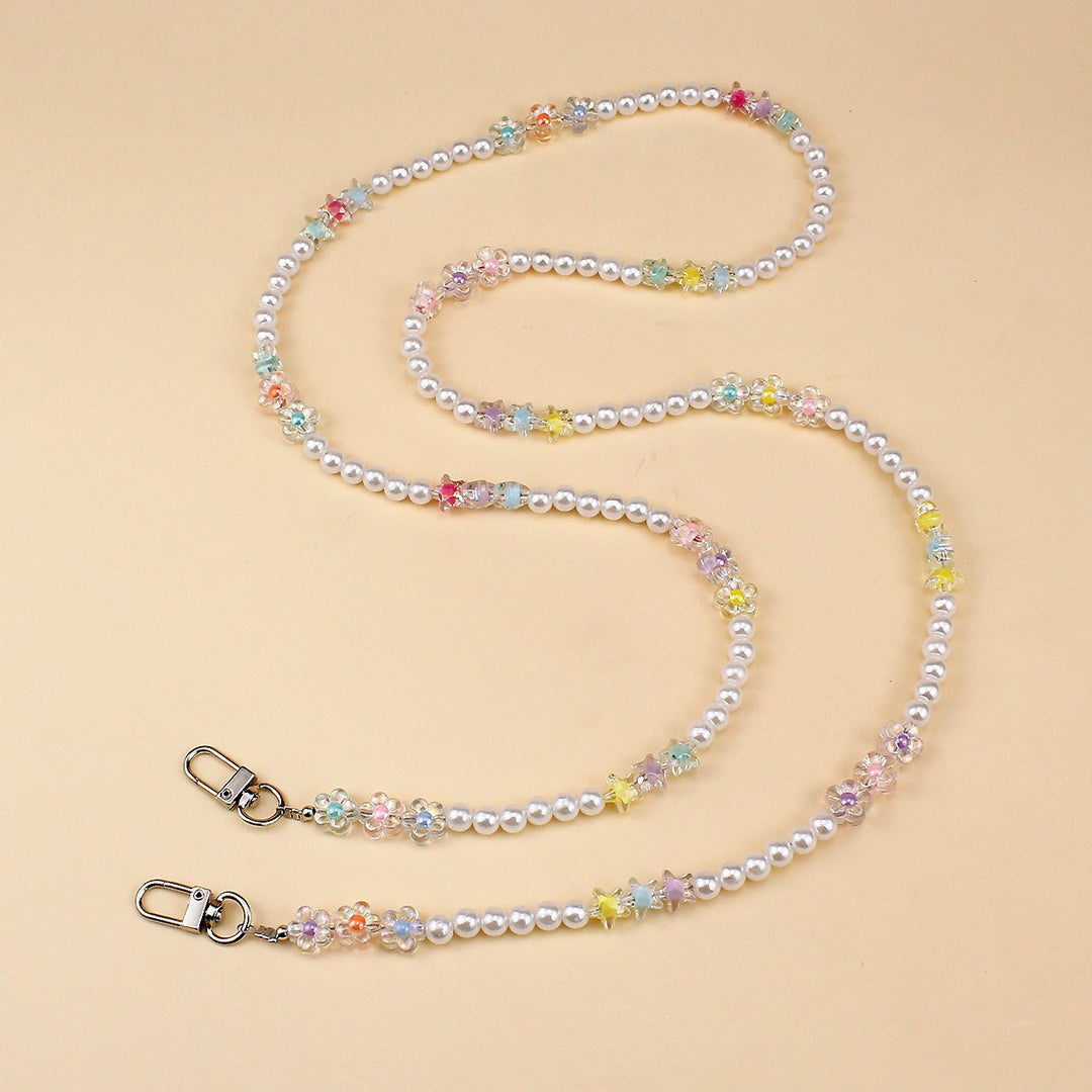 Stylish Pearl and Chain Necklace Kalsten