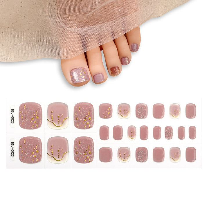 Artistic Floral Nail Art Wraps