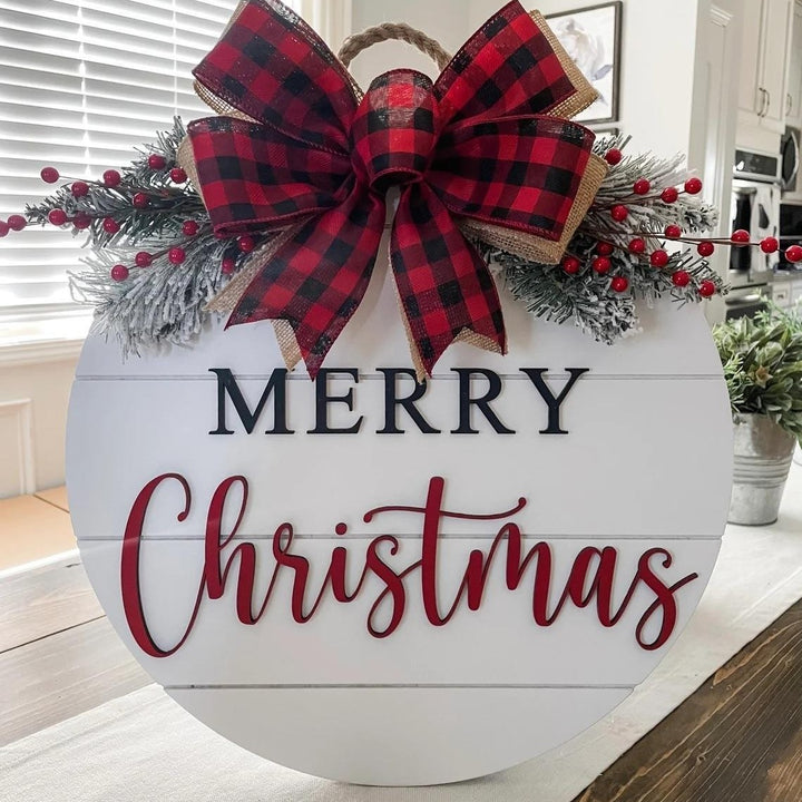 Festive Holiday Welcome Sign