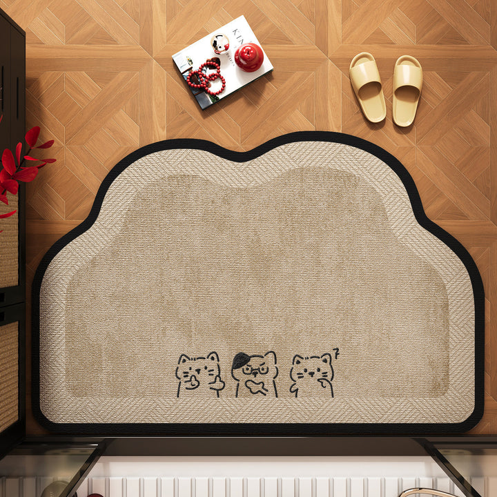 Cute Pet-Themed Bath Mat Kalsten
