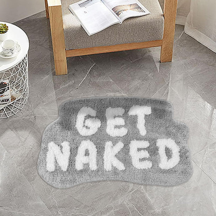 Playful Text Bath Mat Kalsten