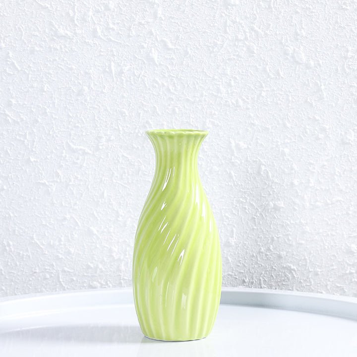 Decorative Spiral Ceramic Flower Vase Kalsten