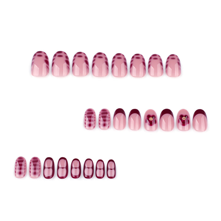 Elegant artificial nail design with floral pattern Kalsten