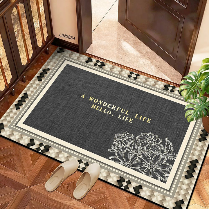Playful Dog-Themed Indoor Welcome Mat