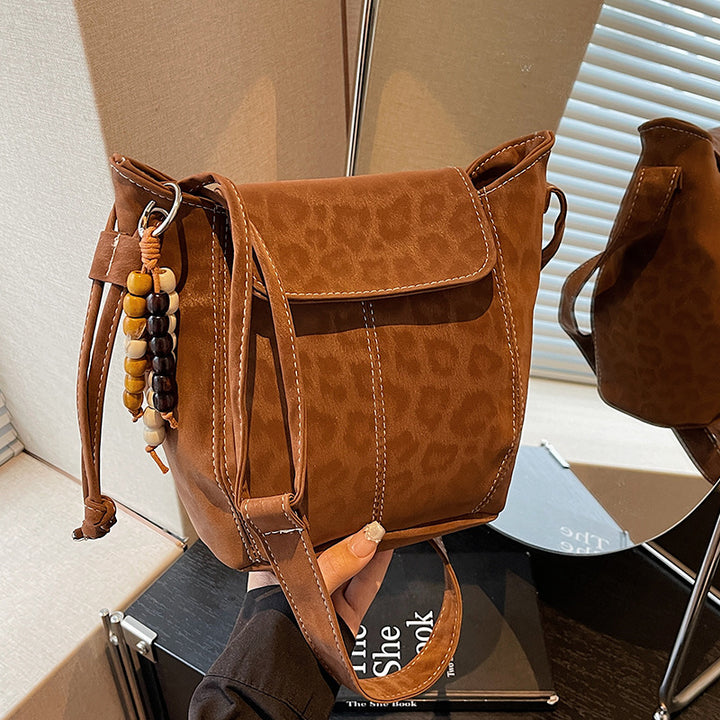 Leopard Print Crossbody Handbag