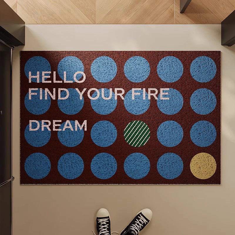 Welcome Message Indoor Doormat Kalsten