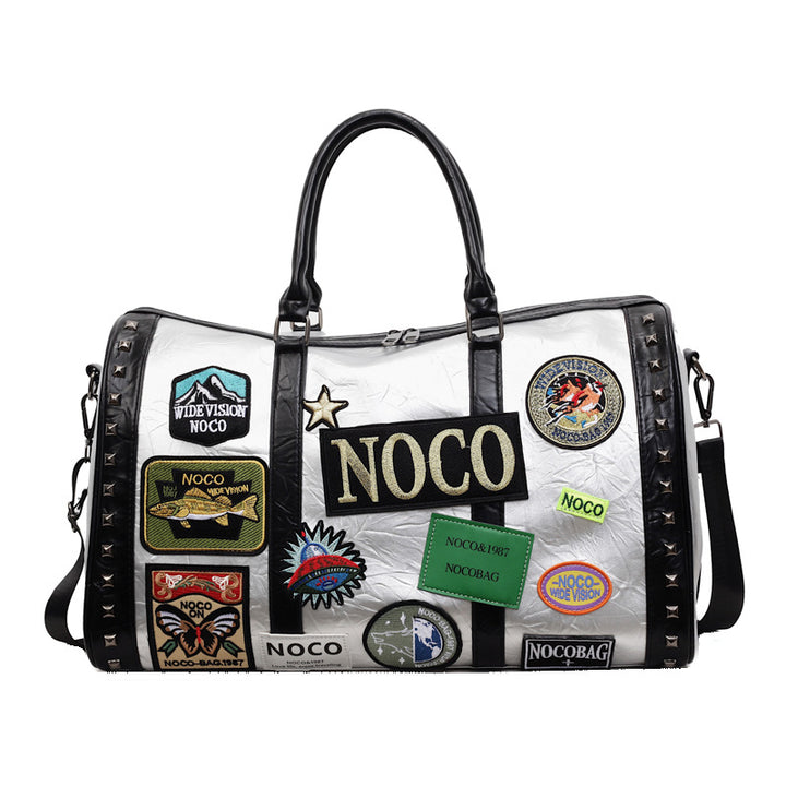 Fashionable Patchwork Gym Duffle Bag