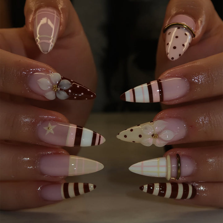Premium Decorative Press-On Nail Set