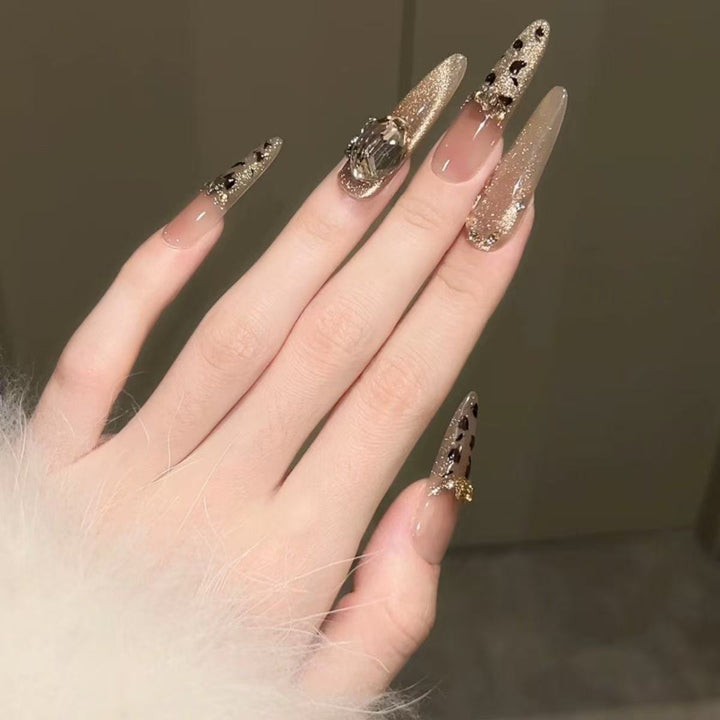 Glamorous Rhinestone Nail Art