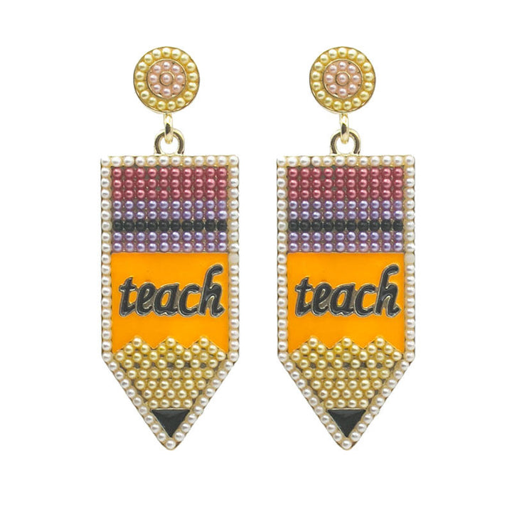 Artistic Beaded Dangle Earrings Kalsten