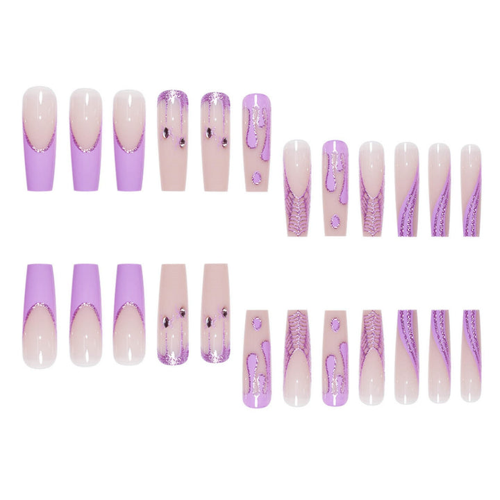 Artistic Long Press-On Nails Kalsten