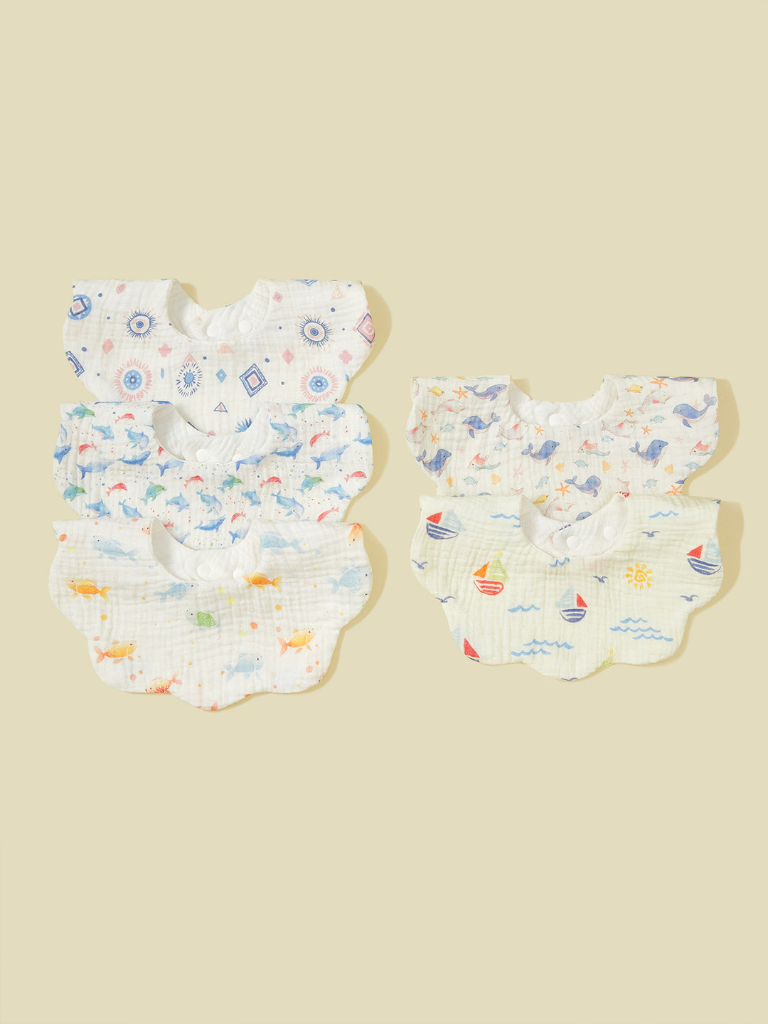 Soft Muslin Baby Bandana Bibs Set kalsten
