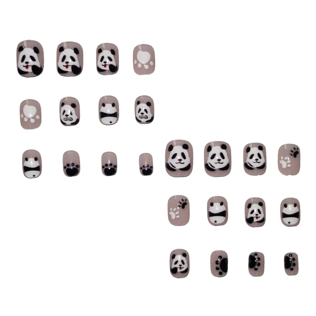 Creative Panda-Themed Nail Art Kit