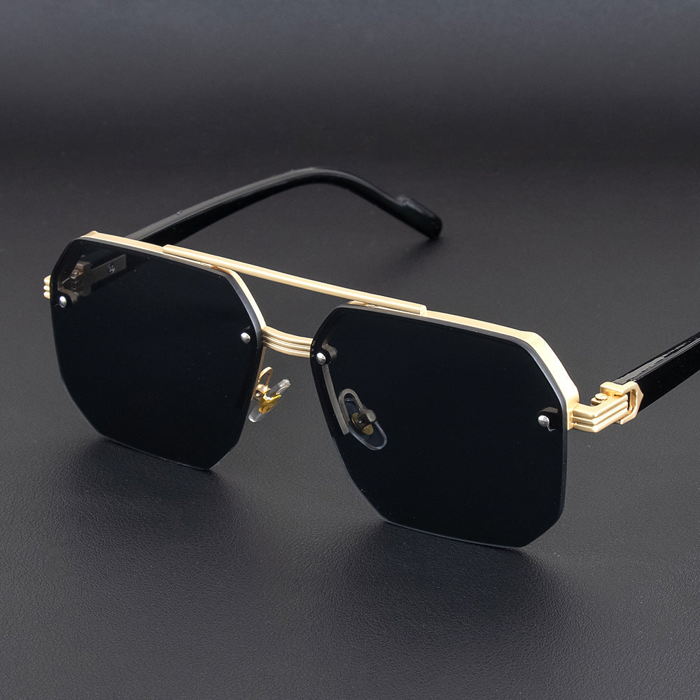Geometric Metal Frame Sunglasses Kalsten