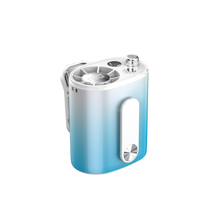Unisex portable personal evaporative air cooler with ice compartment, USB charging function and clampable stand Kalsten