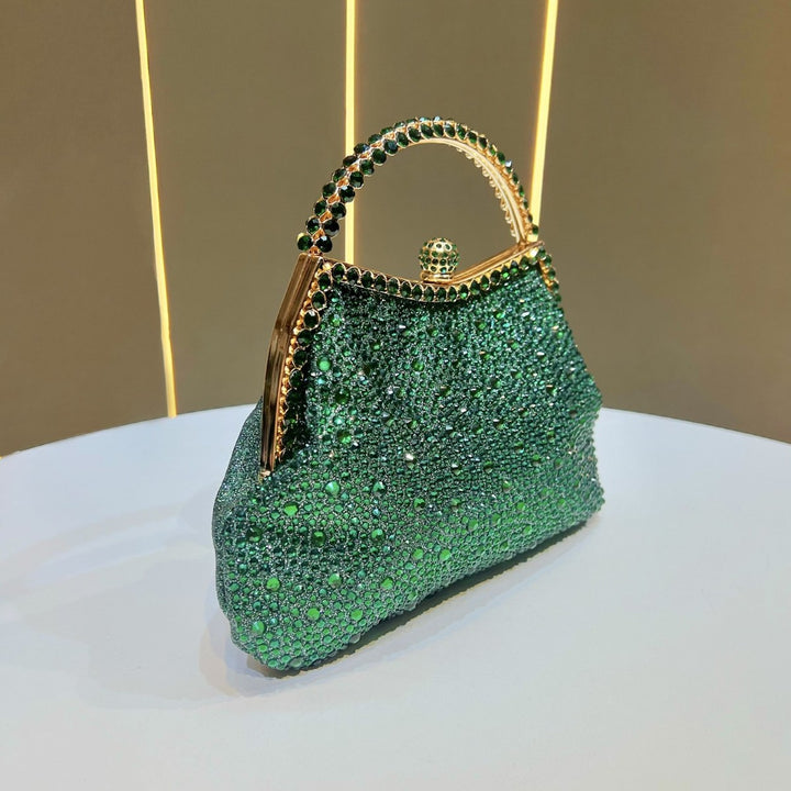 Exquisite Rhinestone-Studded Evening Handbag