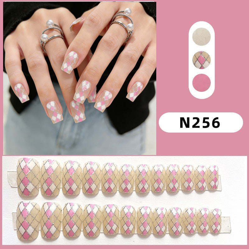Stylish Graphic Press-On Nails