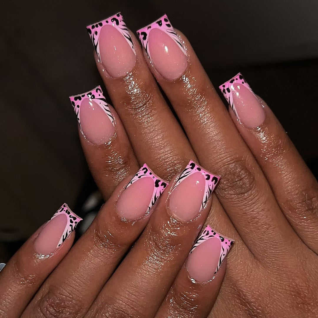 Decorative French Tip Nail Art Set