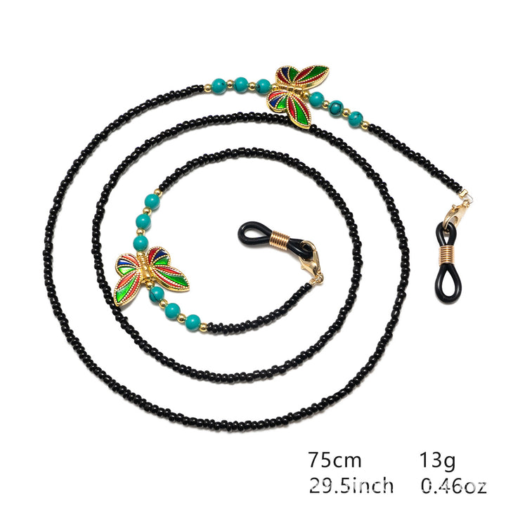 Decorative Eyewear Chain with Butterfly Accents Kalsten