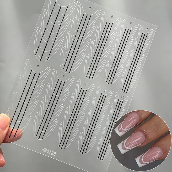Butterfly Nail Art Stencil Sheet