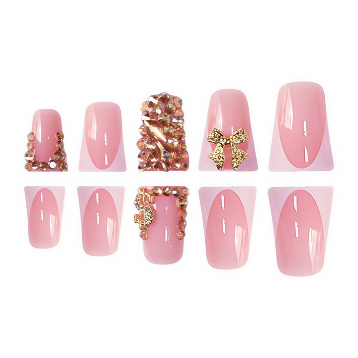 Decorative Crystal-Embellished Nail Art Kalsten