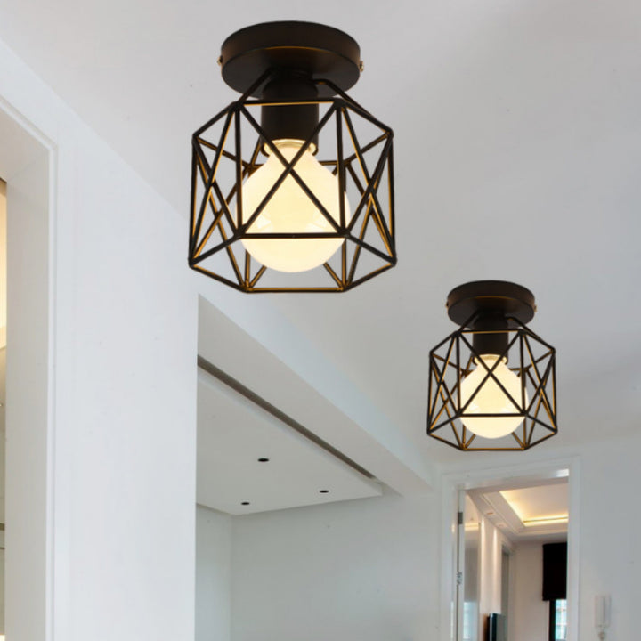 Geometric Ceiling Light Fixture