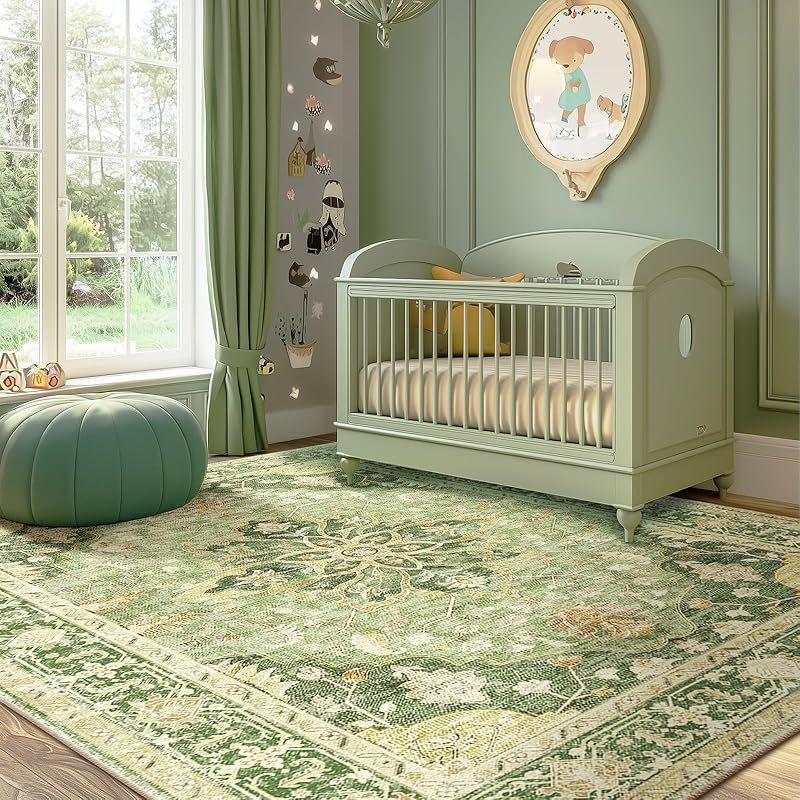 Elegant Floral Pattern Area Rug Kalsten