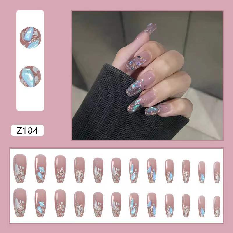 Artificial nails with stylish floral accents Kalsten