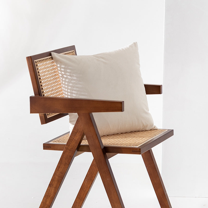 Large decorative cushion with cotton-linen cover and soft inner filling