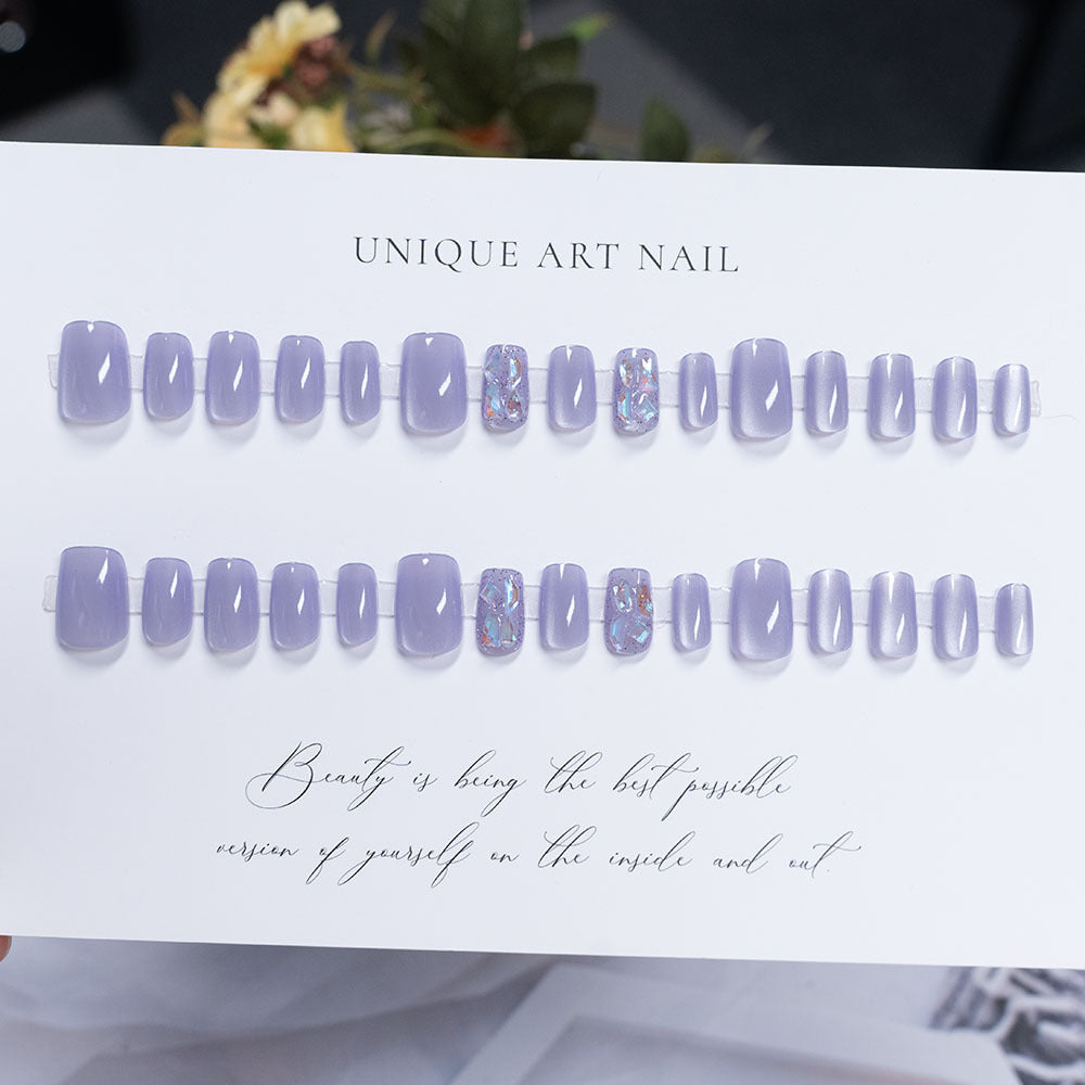 Glamorous Glittered Press-On Nails