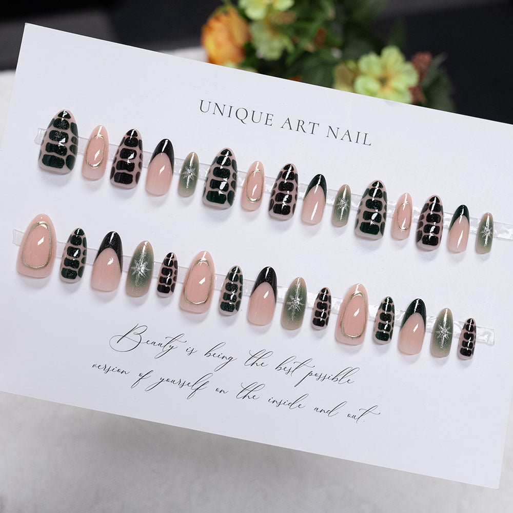 Artistic Stiletto Nail Art Design
