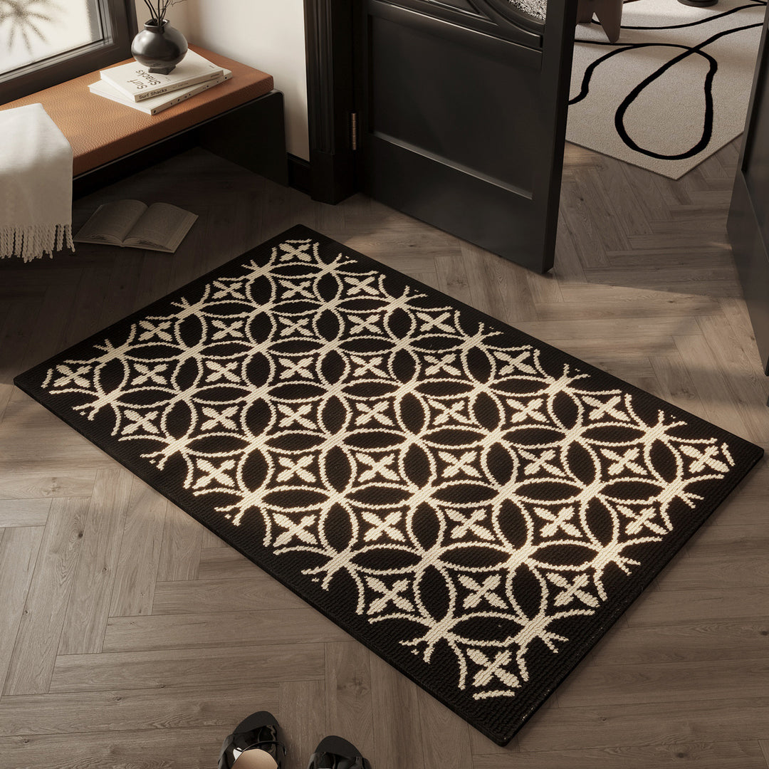 Decorative Geometric Patterned Entrance Mat