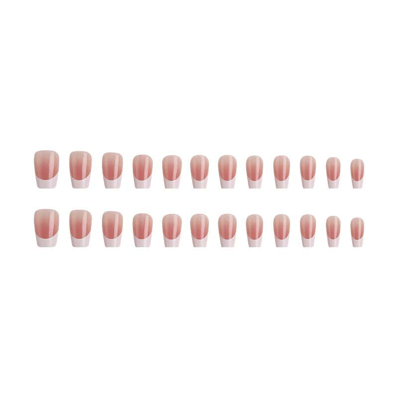 Elegant French Tip Acrylic Nail Set