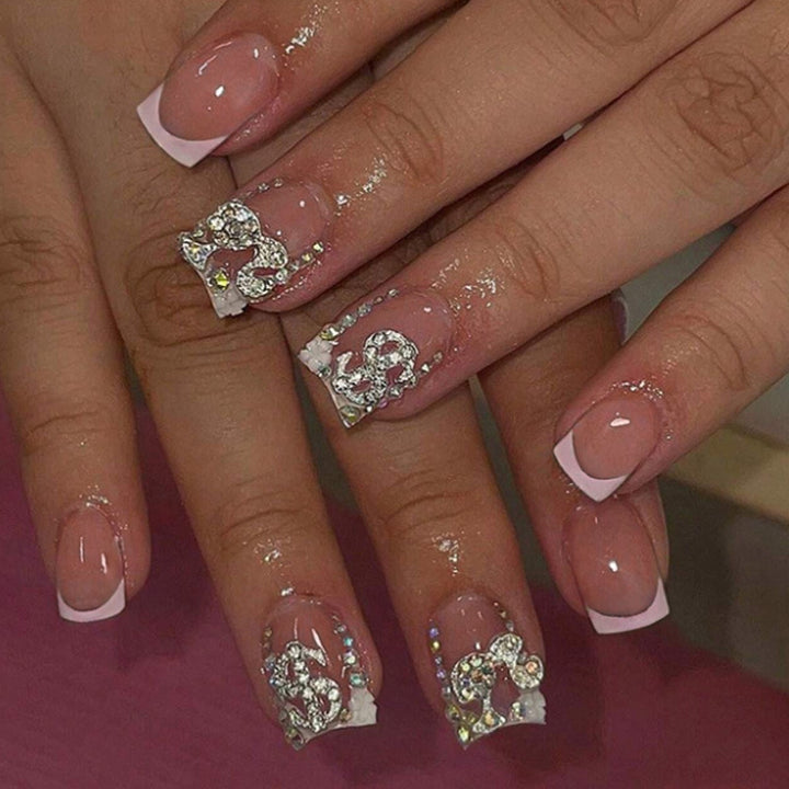 Acrylic nail set with luxurious design elements Kalsten