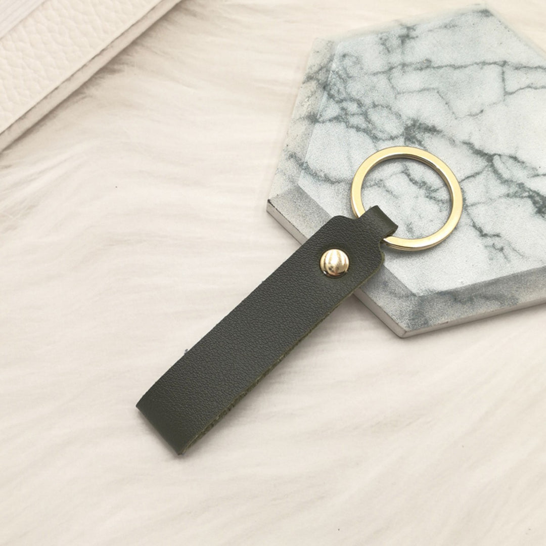 Unisex keychain with elegant artificial leather design Kalsten