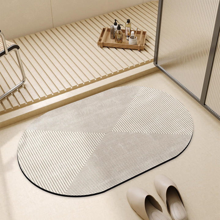 Modern Geometric Bath Mat Kalsten