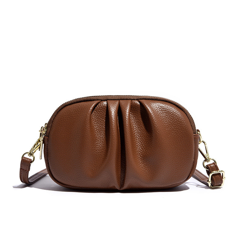 Pleated Crossbody Purse