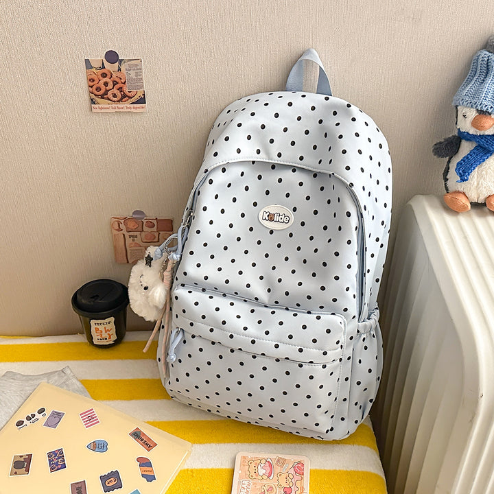 Stylish Polka Dot Lightweight Backpack Kalsten