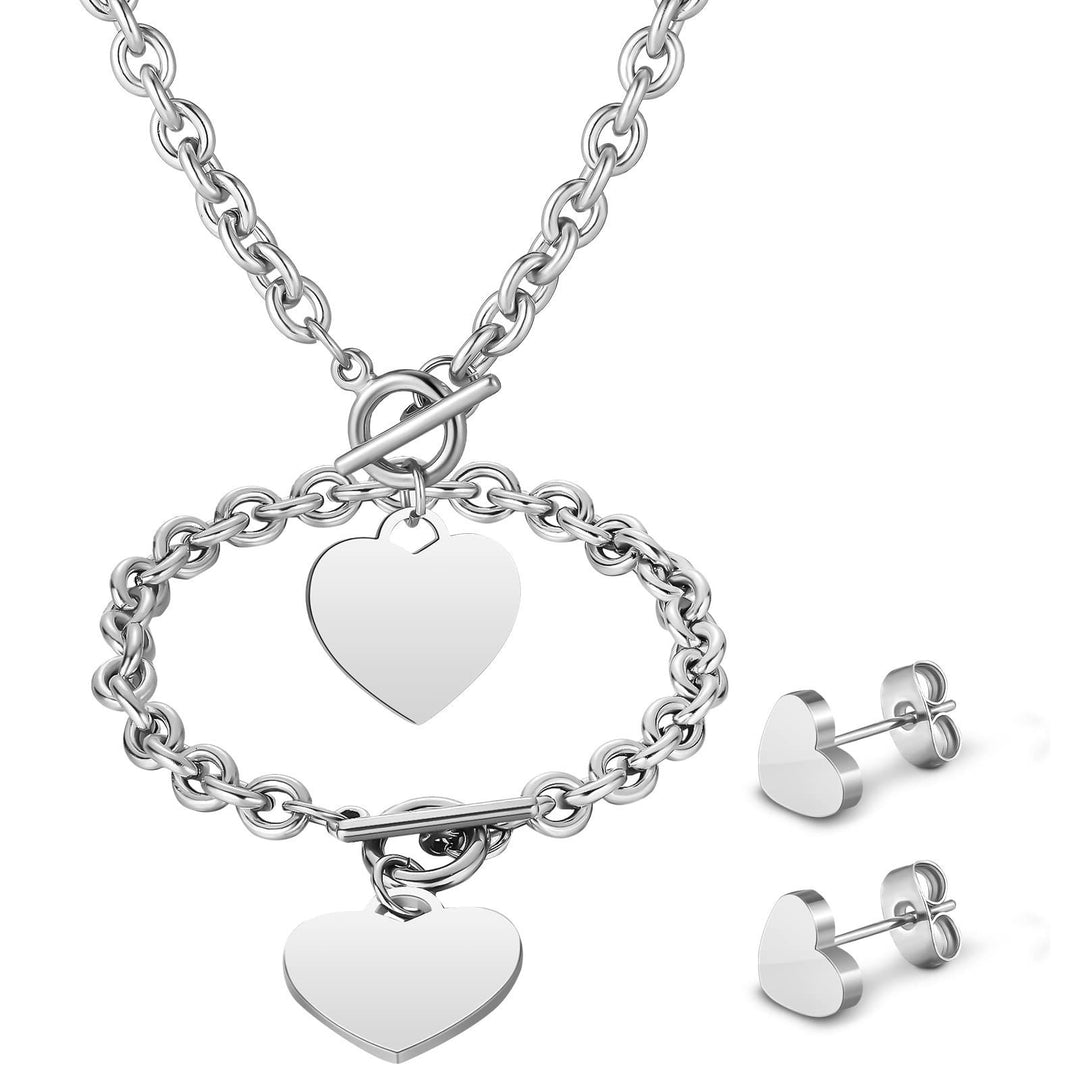 Heart-Inspired Jewelry Set Kalsten